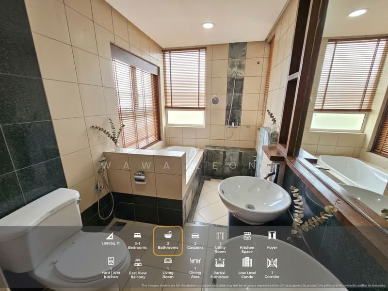 Kediaman Servis untuk Dijual di Perdana View Boutique - Wawa Leong - Bathroom - PropertyGuru.com.my