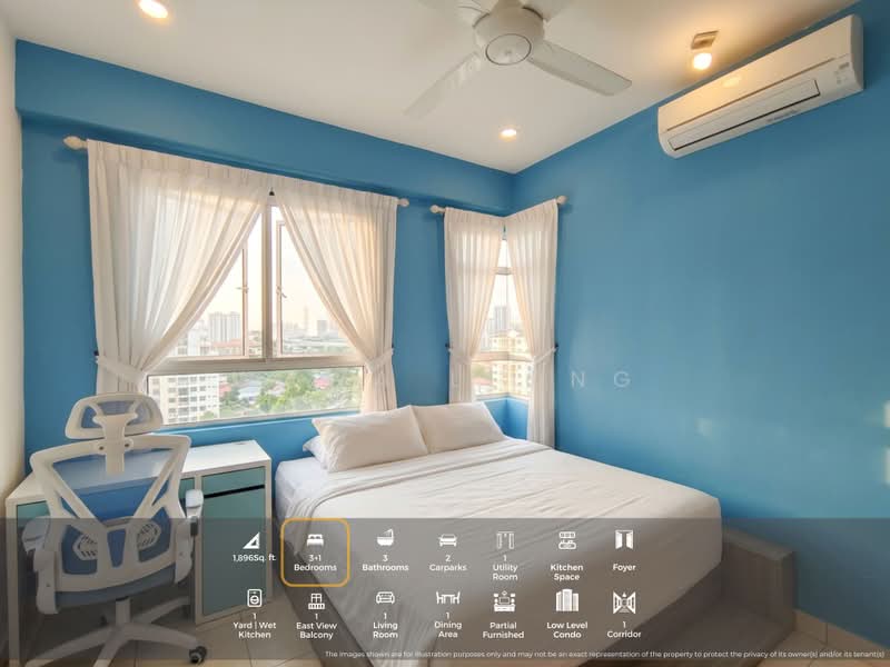 Kediaman Servis untuk Dijual di Perdana View Boutique - Wawa Leong - Bedroom - PropertyGuru.com.my