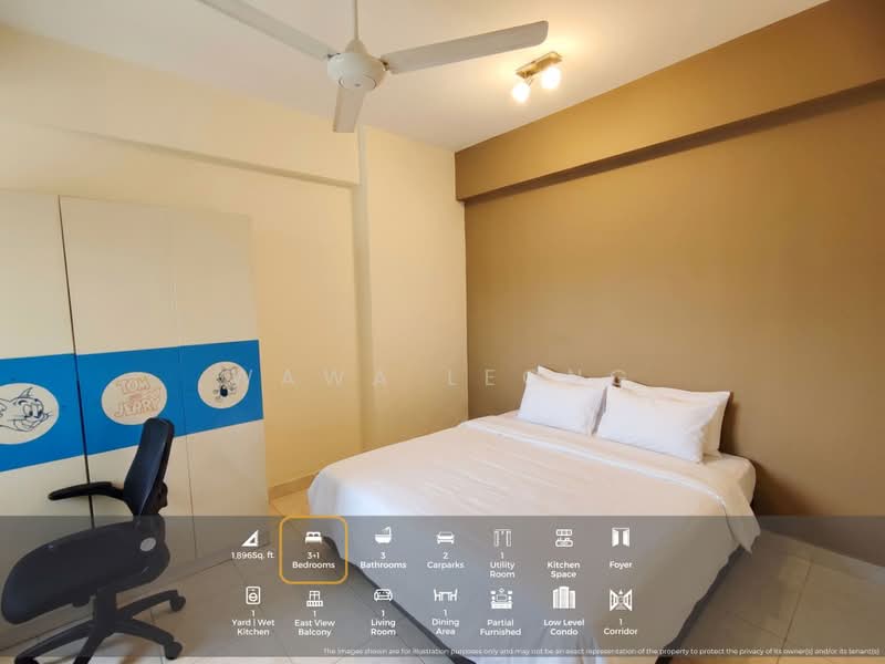 Kediaman Servis untuk Dijual di Perdana View Boutique - Wawa Leong - Bedroom - PropertyGuru.com.my