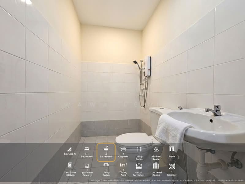 Kediaman Servis untuk Dijual di Perdana View Boutique - Wawa Leong - Bathroom - PropertyGuru.com.my