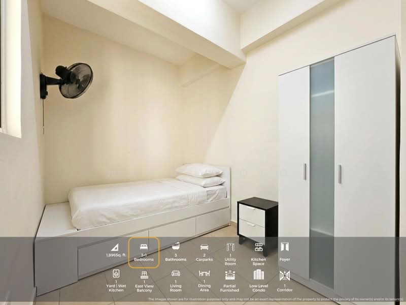 Kediaman Servis untuk Dijual di Perdana View Boutique - Wawa Leong - Bedroom - PropertyGuru.com.my