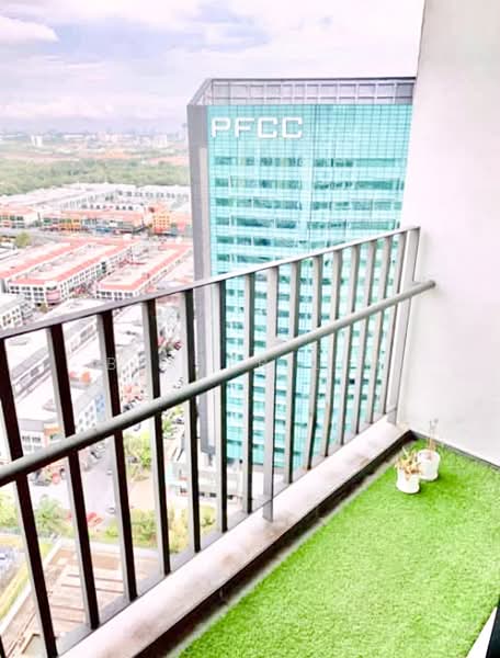 Service Residence for Rent at TRiGON Luxury Residences - Baxter Lim - Balcony - PropertyGuru.com.my