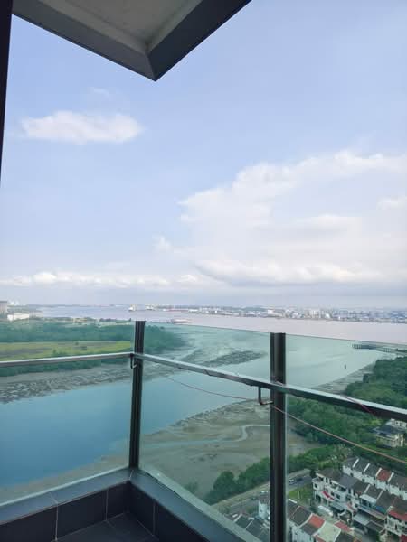 Service Residence for Rent at Wave @ Marina Cove - Werner Kee - Balcony - PropertyGuru.com.my