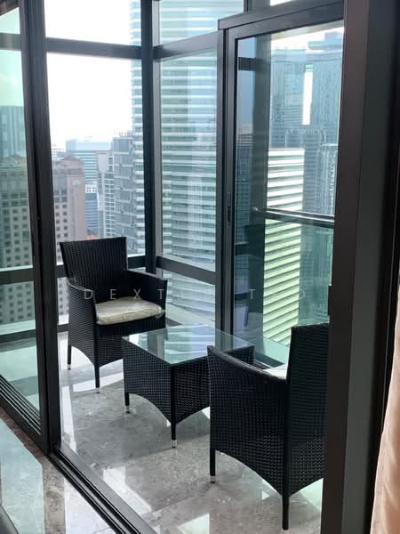 Kediaman Servis untuk Disewa di Four Seasons Place - Dexter Teo - Balcony - PropertyGuru.com.my