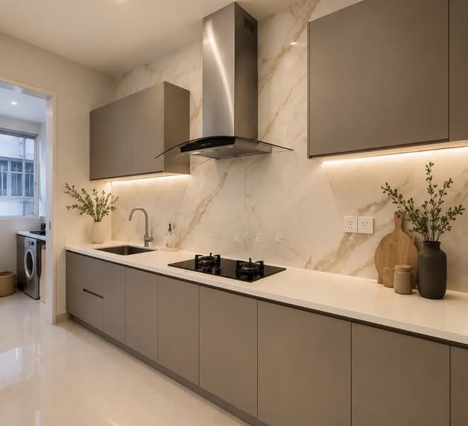 Condominium for Rent at Riverville Residences - NH Kee - Kitchen - PropertyGuru.com.my