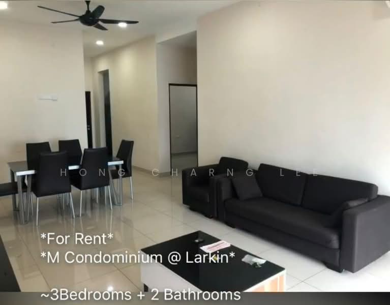 Kondominium untuk Disewa di M Condominium @ Larkin - Hong Charng Lee - Living Room - PropertyGuru.com.my