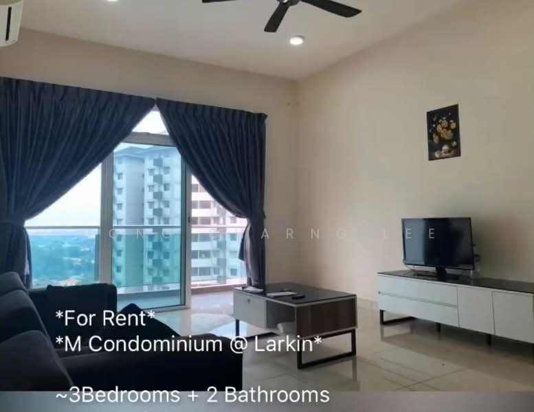 Kondominium untuk Disewa di M Condominium @ Larkin - Hong Charng Lee - Living Room - PropertyGuru.com.my