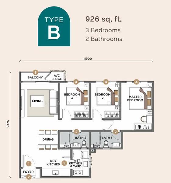 Kediaman Servis untuk Dijual di Sunway Velocity 3 - Max Teoh - PropertyGuru.com.my