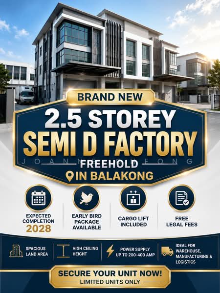 Kilang Berkembar untuk Dijual di Balakong (Selangor) - Joanne Cheong - Balakong - PropertyGuru.com.my