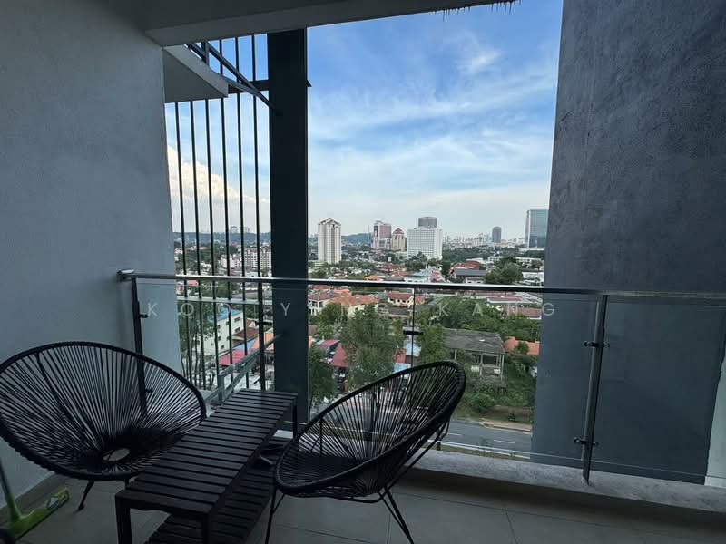 Service Residence for Sale at PJ Midtown - Koo Ying Kang - Balcony - PropertyGuru.com.my