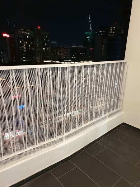 Service Residence for Rent at UNA Serviced Apartment - Jack Hor - Balcony - PropertyGuru.com.my