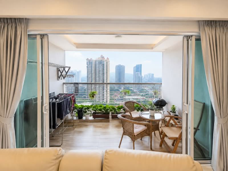 Condominium for Sale at Tiffani Kiara - Moomoo Tan - Balcony - PropertyGuru.com.my