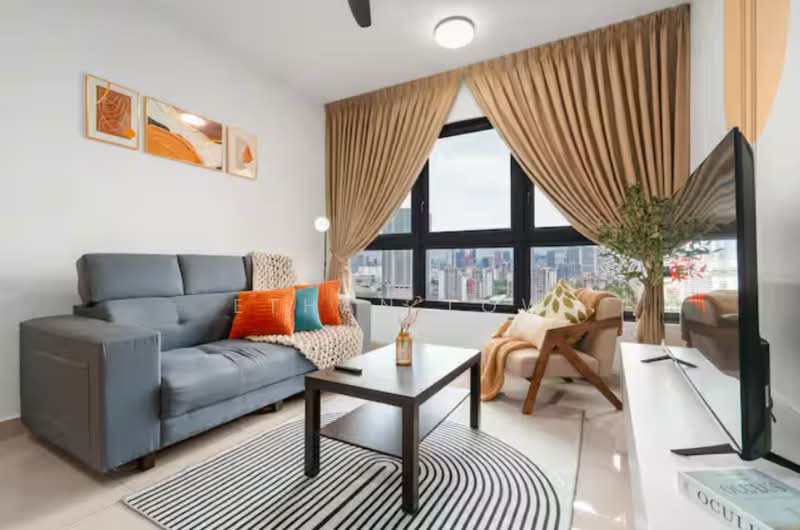 Kediaman Servis untuk Dijual di Arena Residences 2 - Ethan Low - Living Room - PropertyGuru.com.my