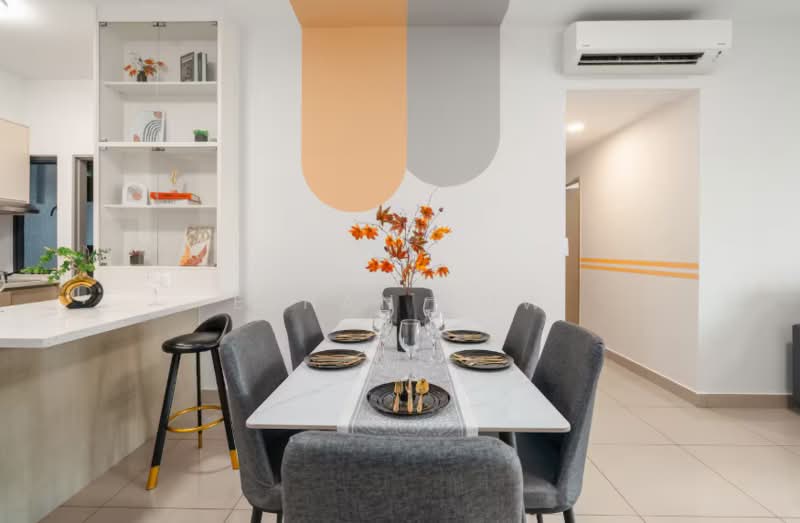 Kediaman Servis untuk Dijual di Arena Residences 2 - Ethan Low - Dining Room - PropertyGuru.com.my