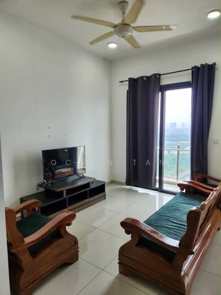 Service Residence for Rent at Zeta @ One South - Ocean Tan - Living Room - PropertyGuru.com.my