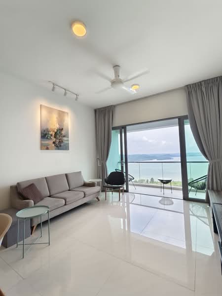 Service Residence for Rent at Southern Marina Residences - Muslieg . - Living Room - PropertyGuru.com.my