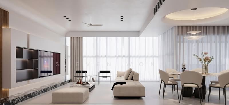 Condominium for Sale at Condominium @ The Troika - Steven Wong - Living Room - PropertyGuru.com.my