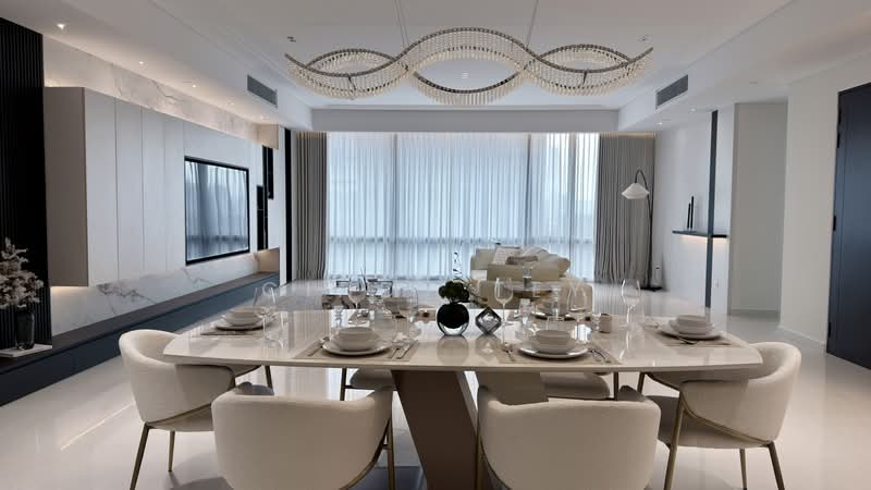 Kediaman Servis untuk Disewa di Crown Residences @ Pavilion Damansara Heights - Cindy Tey - Dining Room - PropertyGuru.com.my