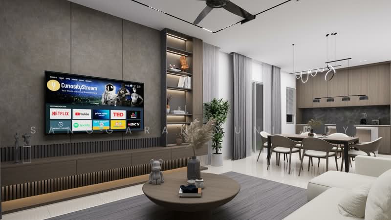 Rumah Berkembar untuk Dijual di Serai Residensi Zone B Phase 3 (Begonia) (Padang Serai) - Sanggaran Muniandy - Living Room - PropertyGuru.com.my