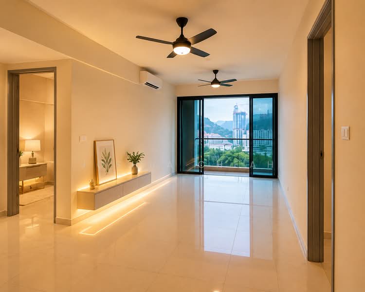 Condominium for Sale at Infiniti 3 Residences - Joshua Cheah - Living Room - PropertyGuru.com.my