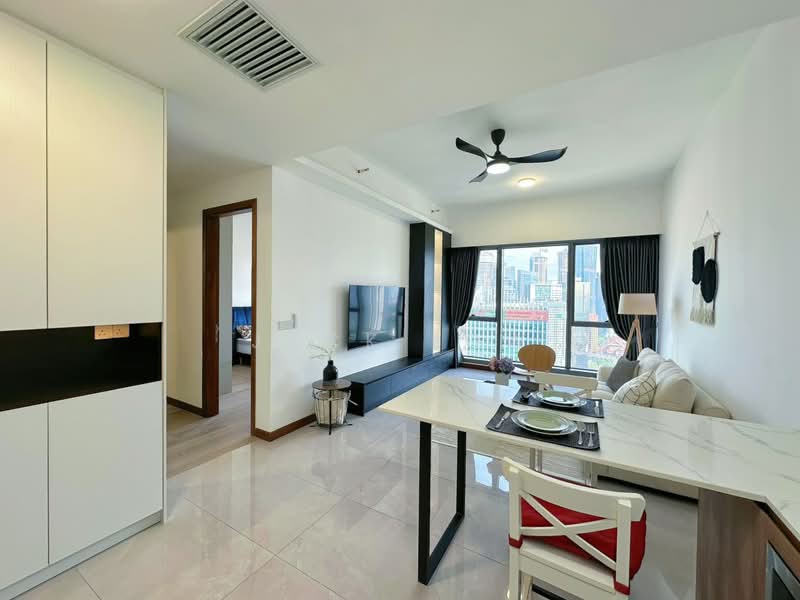 Kediaman Servis untuk Disewa di Core Residence @ TRX - Jack Low - Living Room - PropertyGuru.com.my