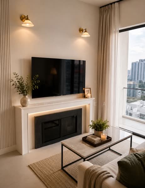 Service Residence for Sale at Laurel Residence - Ashley Seah - Living Room - PropertyGuru.com.my