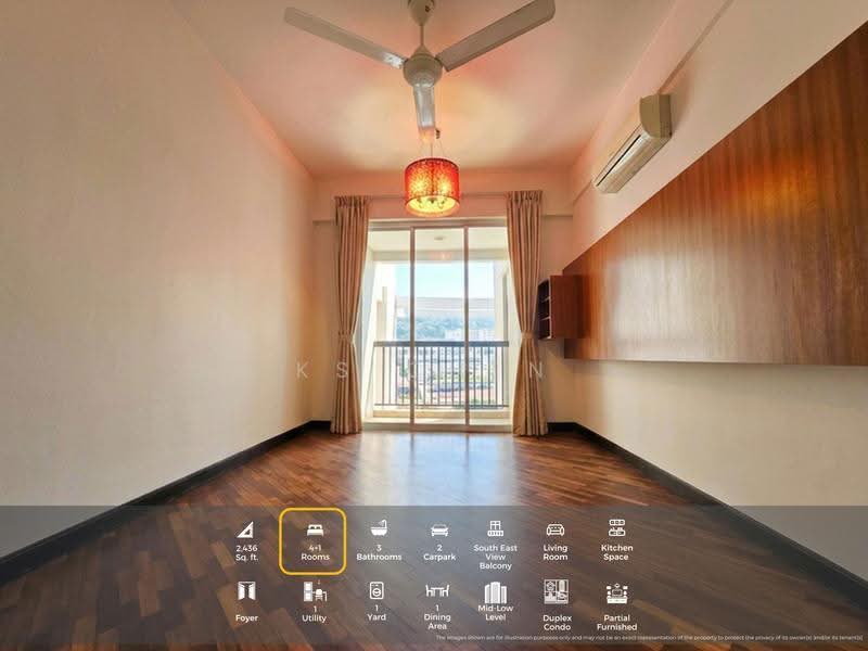 Condominium for Sale at Armanee Terrace - KS Chen - Living Room - PropertyGuru.com.my