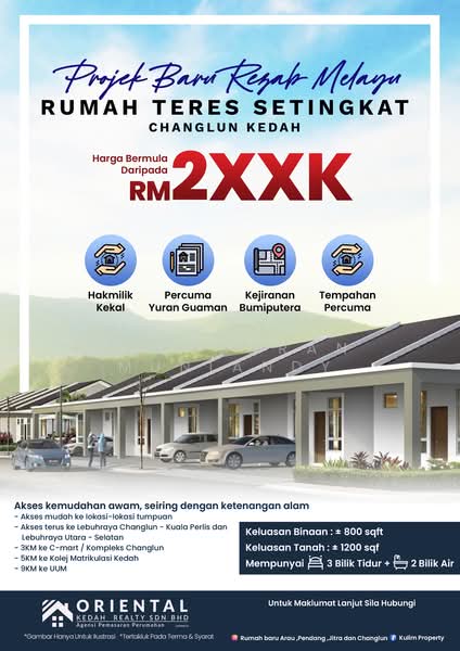 1-storey Terraced House for Sale in Rumah Teres Setingkat Di Changlun, Kedah (Chenang) - Sanggaran Muniandy - Exterior - PropertyGuru.com.my