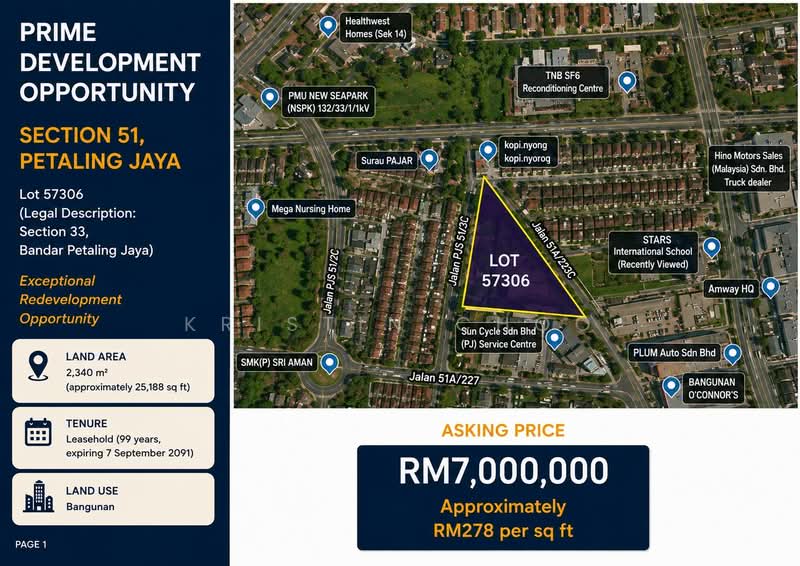 Tanah Kediaman untuk Dijual di Petaling Jaya (Selangor) - Kristin Choo - PropertyGuru.com.my