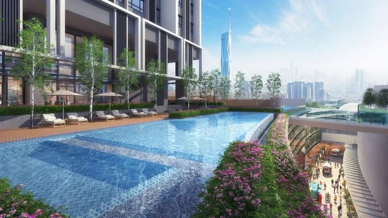 Kediaman Servis untuk Disewa di Mitsui Serviced Suites - KC KAW - Pool - PropertyGuru.com.my