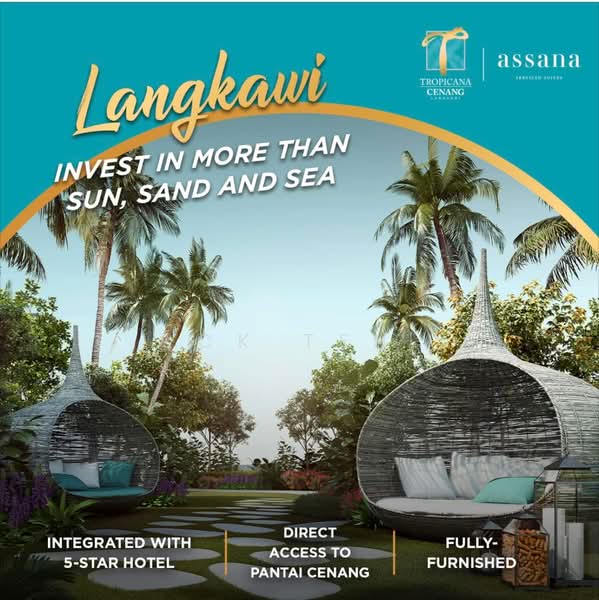Pangsapuri untuk Dijual di Assana Serviced Suites @ Tropicana Cenang - CK TEH - PropertyGuru.com.my