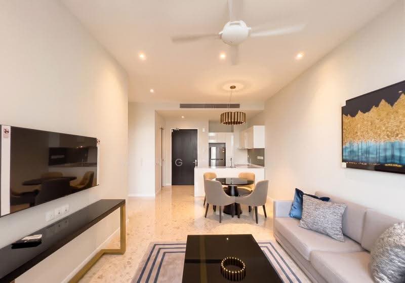 Service Residence for Rent at Pavilion Ceylon Hill - Ming Feng - Living Room - PropertyGuru.com.my