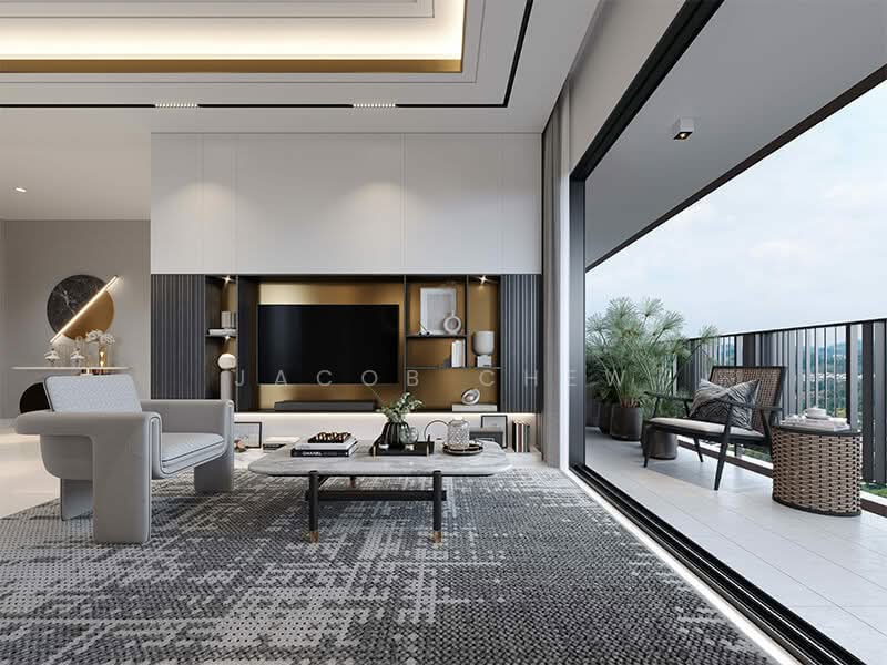 Kediaman Servis untuk Dijual di Sentul Point - Jacob Chew - Living Room - PropertyGuru.com.my