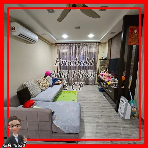 Kediaman Servis untuk Dijual di Diamond Residences - Edwin Soon - Living Room - PropertyGuru.com.my