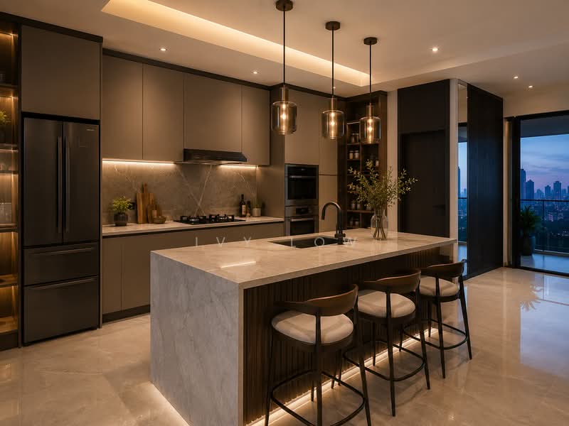 Service Residence for Sale at Veladaz Residences - Ivy Low - Kitchen - PropertyGuru.com.my