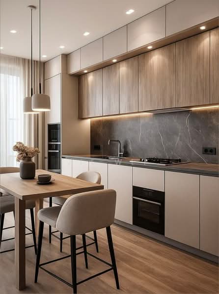 Kondominium untuk Dijual di Atwater : Service Residences - Jie Wei - Kitchen - PropertyGuru.com.my
