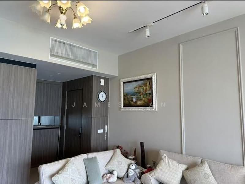 Service Residence for Sale at Straits Residences - James Tan - Living Room - PropertyGuru.com.my