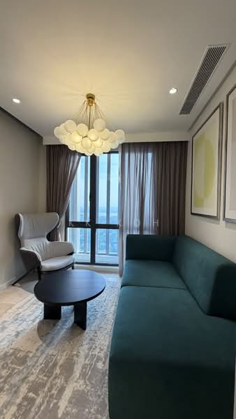 Service Residence for Sale at The Astaka @ 1 Bukit Senyum - KK Koh - Living Room - PropertyGuru.com.my