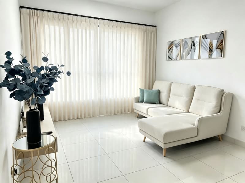 Kediaman Servis untuk Disewa di Southkey Mosaic - Carter Lee - Living Room - PropertyGuru.com.my