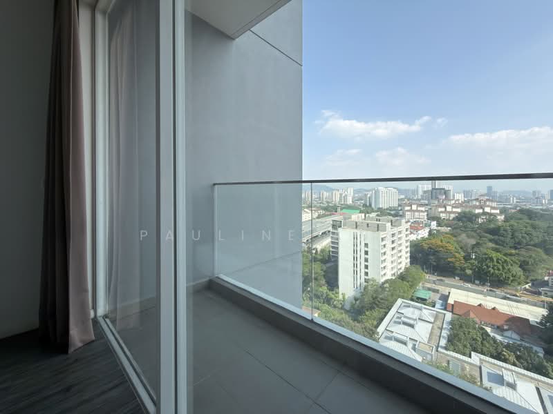 Service Residence for Rent at M Suites - Pauline Ang - Bedroom Balcony - PropertyGuru.com.my
