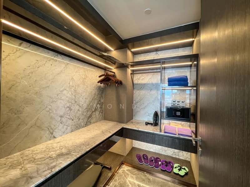 Service Residence for Sale at Imperial Lexis - Desmond Ong - Bedroom 2 Walk-In Wardrobe - PropertyGuru.com.my
