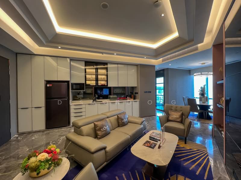 Kediaman Servis untuk Dijual di Imperial Lexis - Desmond Ong - Living Room - PropertyGuru.com.my