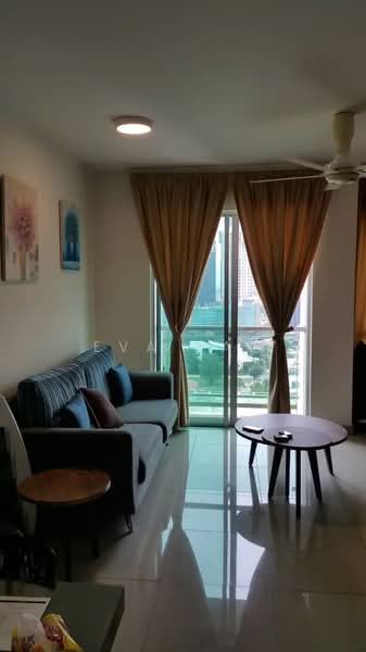 Kediaman Servis untuk Disewa di Solaris Dutamas - Eva Yap - Living Room - PropertyGuru.com.my