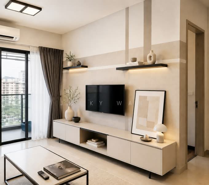 Kondominium untuk Disewa di Riverville Residences - Jacky Wan - Living Room - PropertyGuru.com.my