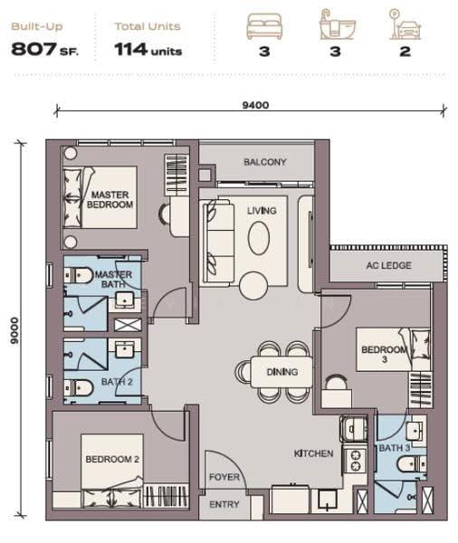 Kediaman Servis untuk Dijual di Skypark Kepler @ Lido Waterfront Boulevard - Kevin Tan - PropertyGuru.com.my