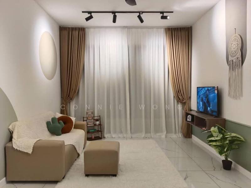 Kediaman Servis untuk Dijual di Cubic Botanical - Connie Wong - Living Room - PropertyGuru.com.my