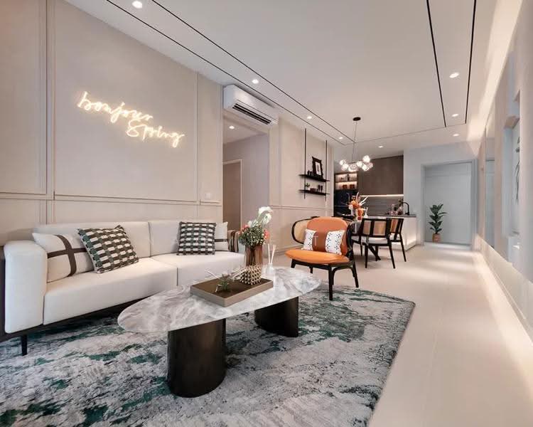 Service Residence for Sale at Stellaris @ Riana Dutamas - Naomie Tan - Living Room - PropertyGuru.com.my