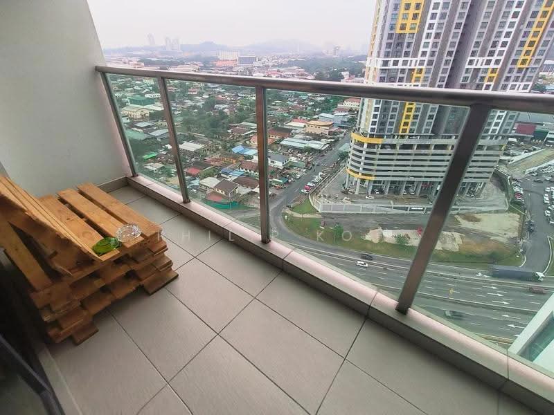 Kediaman Servis untuk Disewa di Amerin Residence - Philip Koh - Balcony - PropertyGuru.com.my
