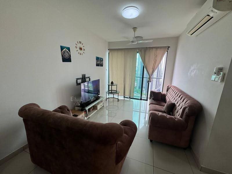 Service Residence for Sale at KL Traders Square - Elvis Kok - Living Room - PropertyGuru.com.my