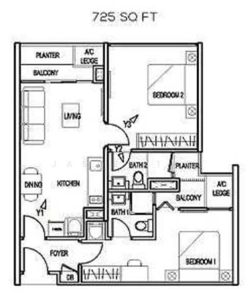 Kondominium untuk Dijual di Colony by Infinitum - Jashen Tan - Living Room - PropertyGuru.com.my